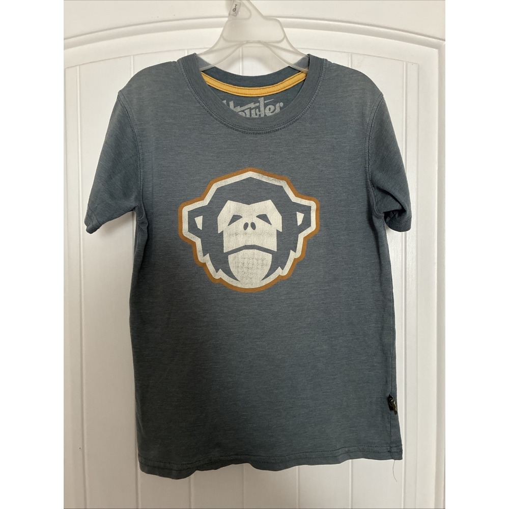 Boys Howler Brothers T-Shirt Boys Small Monkey Heed the Call Crew Neck